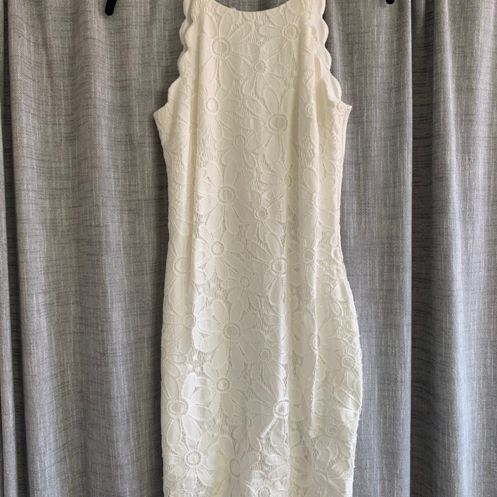 Lacey white dress! LIKE NEW